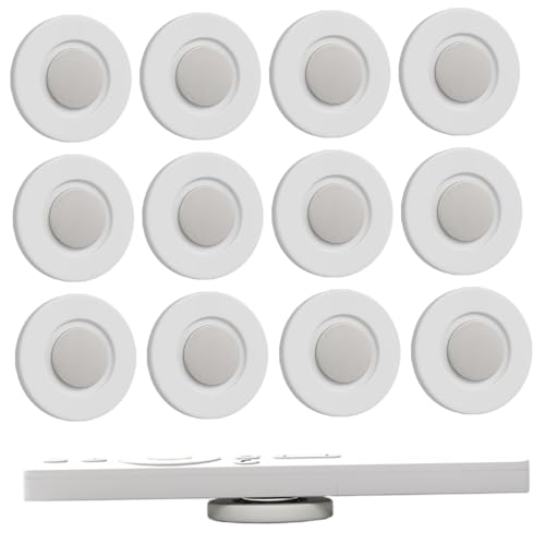 Support de télécommande magnétique mural blanc lot de 12 sans perçage - 2