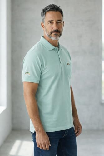 Image of Men Regular fit Polo Neck Front Pocket ||Pocket Embroidery Casual Wear T-Shirt||Half Sleeve Side on Sleeve Embroidery|| Button Closer t Shirt for Men