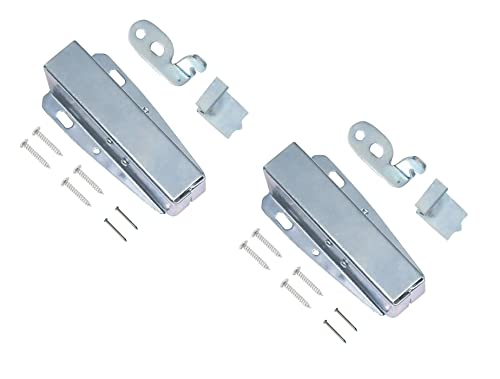 TERF® Heavy Duty Touch Latch Automatic Spring Catch For Press To Open Silver Cupboard Doors Loft Attic Hatches Including Fixing