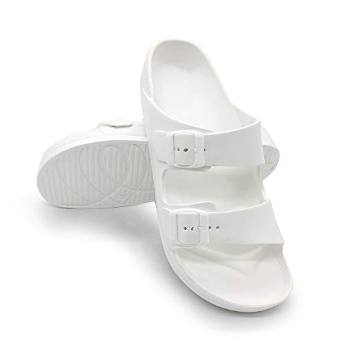 Image of Luffymomo Adjustable Slip on Eva Double Buckle Slides for Mens