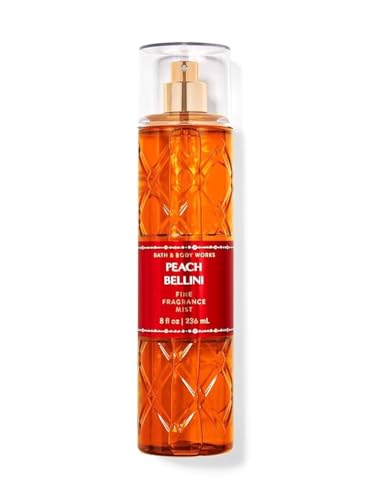 Bath and Body Works Fine Body Fragrance Mist 8 Fluid Ounce (Peach Bellini)