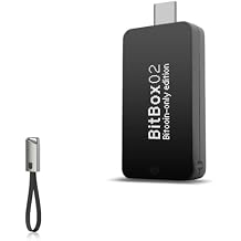 BoxWave Cable Compatible with BitBox BitBox02 - USB Type-C Keychain Charger, Key Ring USB Type-C to Type-A 8 in USB Cable - Jet Black