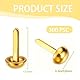 SULIUDAJI 300 Stück Gold Musterbeutelklammern, Klammern Metall Scrapbooking Musterklammern, Rundkopfklammern, Metall-Clip Für Scrapbooking, Zubehör, Heimwerken