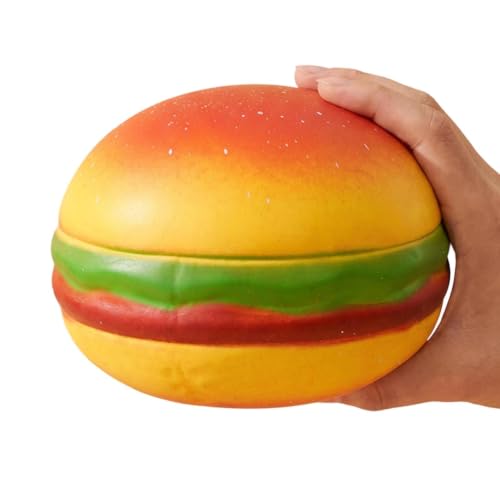 Juguetes apretables de hamburguesa de rebote suave para uso terapéutico