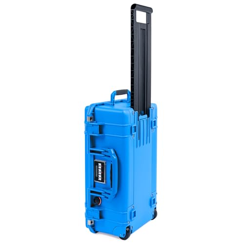 Image of Electric Blue Pelican 1535 Air Carry-on Case - Comes empty - Blue Handles & Latches.
