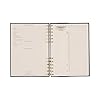 DesignWorks Ink Standard Issue Notebook No. 12 – 6" x 8.25" Undated Daily Planner & Writing Journal, 192 Lined Pages, Elastic Pen Holder, Small Spiral Notebook for Work & Journaling - Black #5
