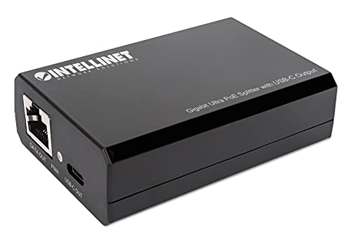 Splitter PoE Intellinet réseau domestique sans câbles visibles noir