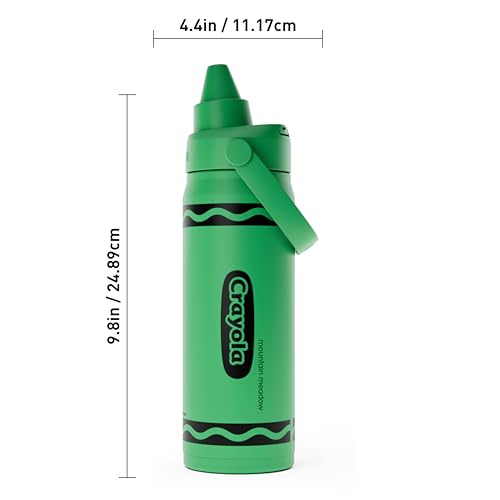 Image of CamelBak Crayola Chug Insulated Stainless Steel Water Bottle, Cold Retention Design with Spill Resistant Chug Lid for Everyday Hydration, 16oz, Mountain Meadow