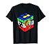 Cool Rubik Rubix Rubics Giocatore Cubo Colore Puzzle Matematica Amante Maglietta
