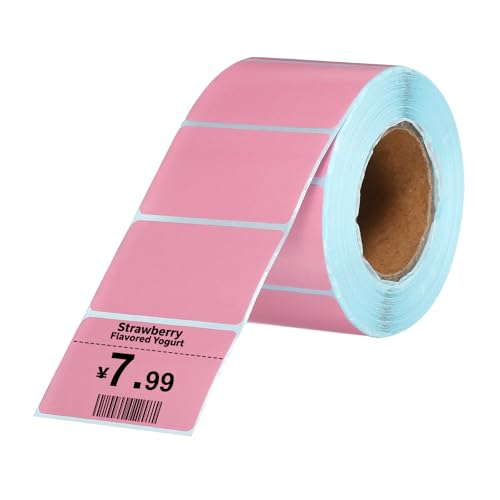 Étiquettes imprimante thermique rose PATIKIL rouleau autocollant petit
