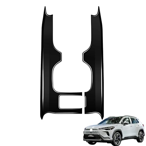 【Heliportaa】トヨタ に対応 カローラクロス10系 ZVG13 ZVG16 2025年5月〜 プレミアム オリジナル 対応品 保護 上質 キズ防止 カスタム 装飾 パーツ ABS製 トヨタ専用設計パーツ 取り付け簡単 中央制御ギアシフトパネル フ