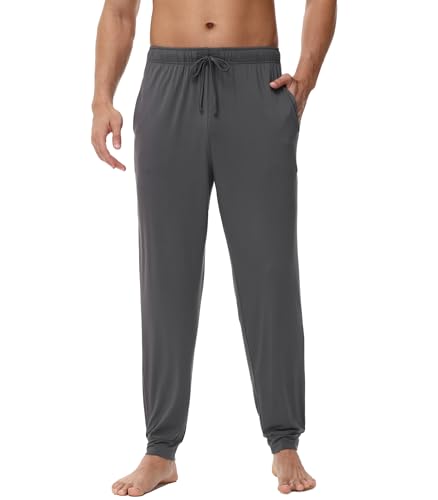 WiWi Men' s Pajama Pants Sports Bottoms Sleep Pant with Pockets-Viscose from Bamboo S-XXL3