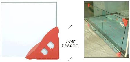 CRL ACP14-XCP12 1/4" Red Armored Corner Protector - Pack of 12