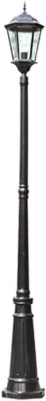 2.2M Outdoor Lamp Post Light Retro Highpole Light Victorian Landscape Column Lamp Rust Proof Aluminum Pillar Light Waterproof Street Lamp European Garden Light