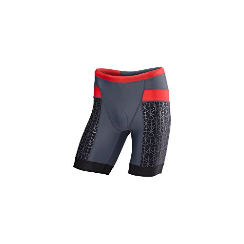 TYR Competitor 9In Tri Short – Men’s Grey/Red, S