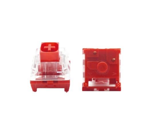 Kailh Box Switches para teclados mecánicos lineales con 90 piezas Chinese Red 7