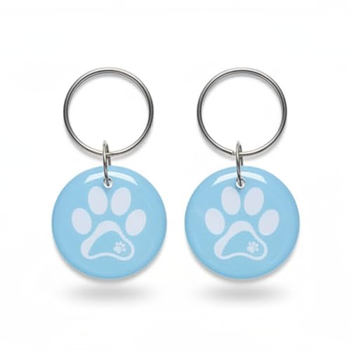 Compatible avec Sureflap Surefeed Microchip RFID collier de rechange Tags, lot de 2, étanche, pour animaux de compagnie sans puce (bleu)