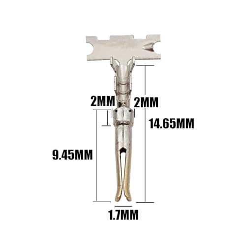 200 pzas Pines D-Sub Hembra 2mm Oro para Conectores miniatura 2