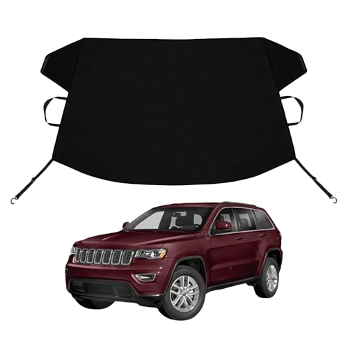 Image of Grand Cherokee Custom Windshield Cover for Ice and Snow for JE-EP Grand Cherokee Windshield Snow Cover 600D Shade Blocks Winter Frost Hail Protector Car Accessories