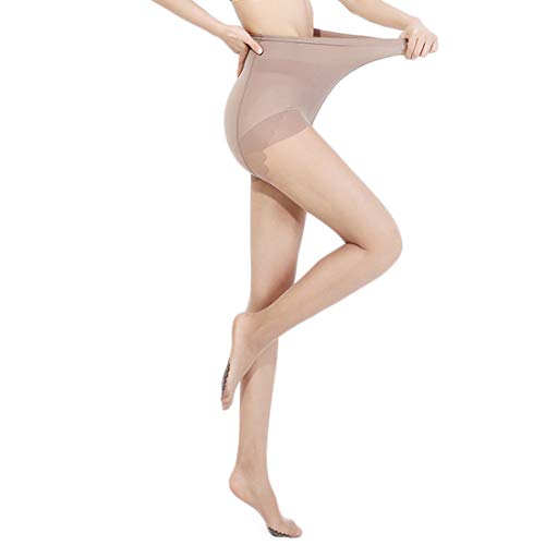 Pantyhose for Women 40 Denier Control Top Silky Tights (Coffee)