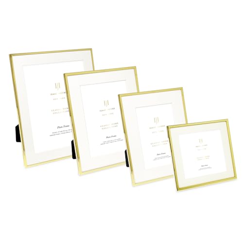 Isaac Jacobs 25.4x30.5 cm (mattiert, 20.3x25.4 cm) Goldfarbener Metall-Bilderrahmen… – Ansicht 5