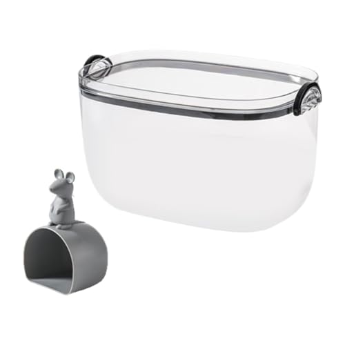 Conteneur à céréales hermétique et boîte de conservation farine noir 5kg - 2