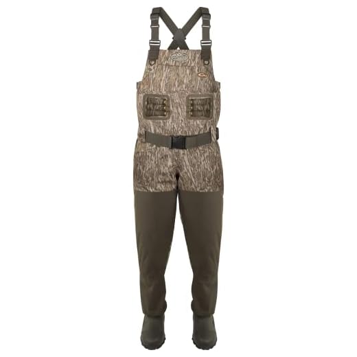 Drake Waterfowl Eqwader 1600 Breathable Wader with Tear-Away Liner [King/Stout] 12 Mossy Oak Bottomland Stout