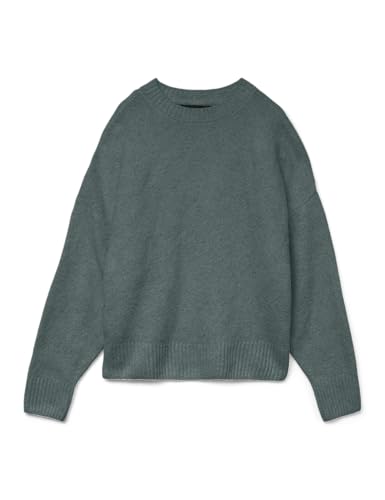 VMBOOM LS O-Neck Pullover GA Noos, Balsamo Verde; Dettaglio: Melange, S