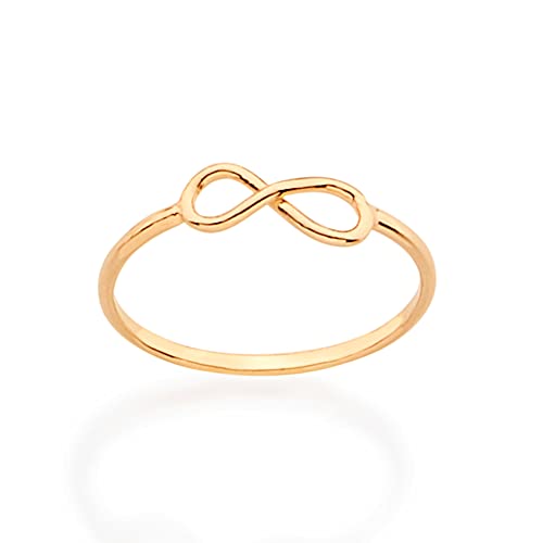 Anel infinito folheado a ouro - 511815 - Rommanel Tamanho:16