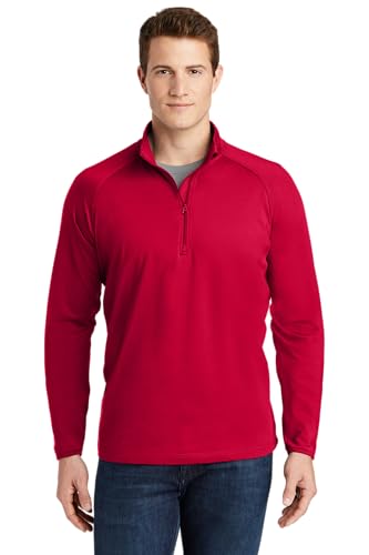 SPORT-TEK Unisex Sport-Wick Stretch Quarter Zip Pullover | Light Jacket