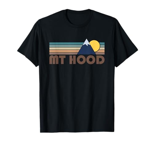 Mt Hood Oregon Retro Mountain T-Shirt