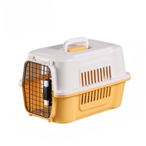 ペットキャリー 猫 キャリーケース 小型犬用クレート ペットキャリーバッグペットキャリーケース 通気性&組立簡単携帯やすい おしゃれ かわいい お洒落 郊游 清潔簡単四面通気性 360°周囲通気性 超大空間 ペット便利な 旅行ケージ 犬猫兼用 航空箱 (鉄