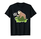 Sloth Riding A Turtle T-Shirt Sloth Racing Team Tee Gift