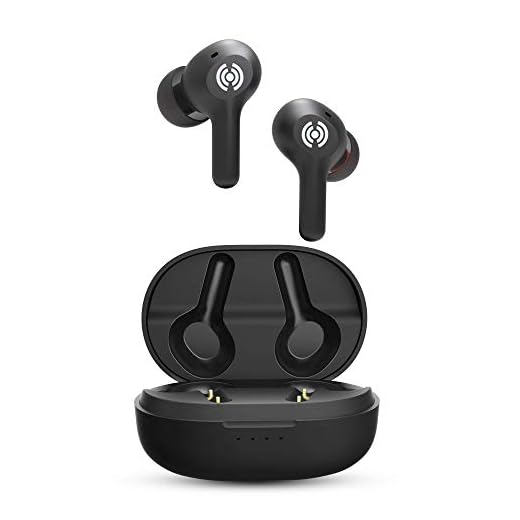 Boom Audio Boom Bling True Wireless Earbuds | Bluetooth 5.0 | Playtime Upto 17 Hours | Lightweight in- Ear Headphones | High Bass | IPX5 Water Resistant (Black)