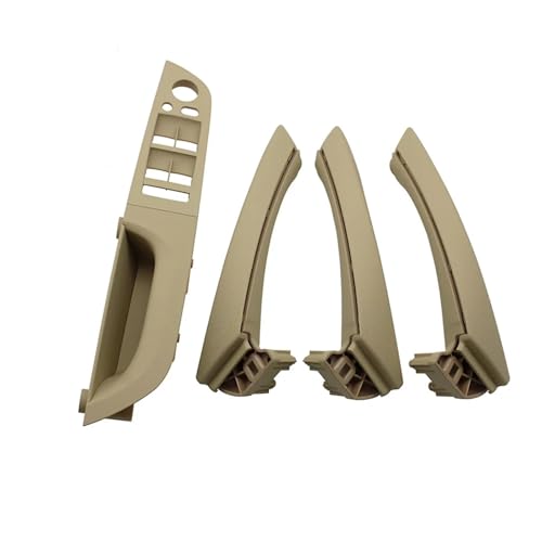 LHDトップインテリアプラスチックドアプルハンドルカバートリムフルセットBMW 3シリーズE90 E91 316 318 320 325 328iに対応(Beige 35.5 High-end)