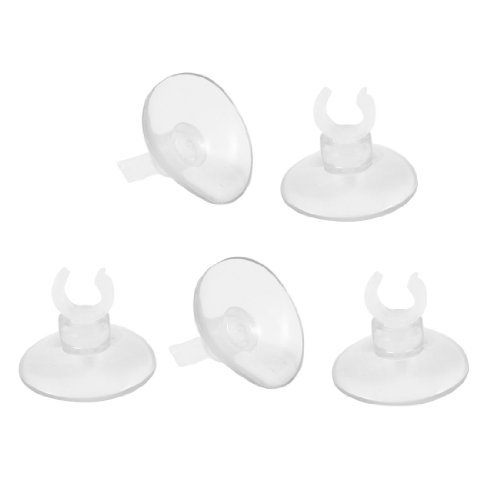 DealMux Aquarium 1.4 Dia Suction Cup Air Line Tubing Holder Clips 5 Pcs