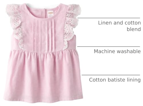 Image of Gymboree Girls and Toddler Flutter Sleeve Eyelet Tank Tops