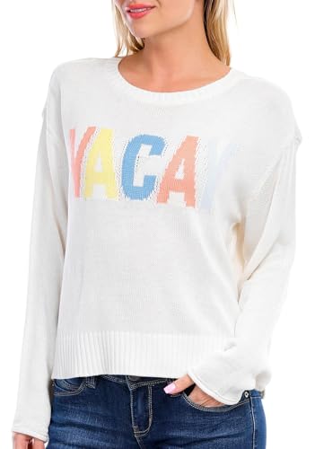 NO COMMENT Juniors Vacay Sweater3