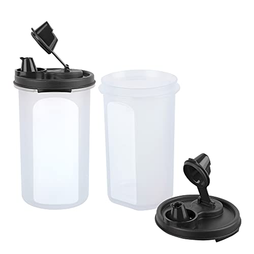 Image of Cutting EDGE 585 ML Smart Slim Oil Dispenser Airtight Black (Set of 4) | BPA free food grade plastic material, recommended for storing oil, vinegar, Water, sauces, juice, kitchen Storage