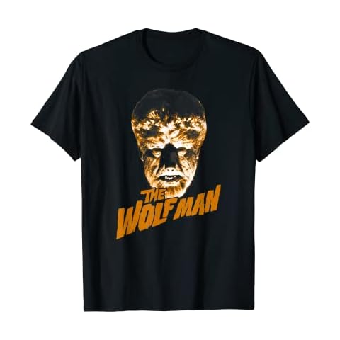 Universal Monsters The Wolf Man Dark Portrait T-Shirt Cover