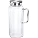 Produktbild Westmark Wasser Karaffe, Fassungsvermögen: 1,8 l, Zwei Ausgießvarianten, Rostfreier Edelstahl/Glas/Silikon, Puro, Transparent/Silber, 62912260