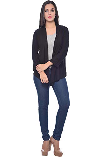 Image of Frenchtrendz Womens's Viscose Crepe Shrug(Size: XS-4XL)