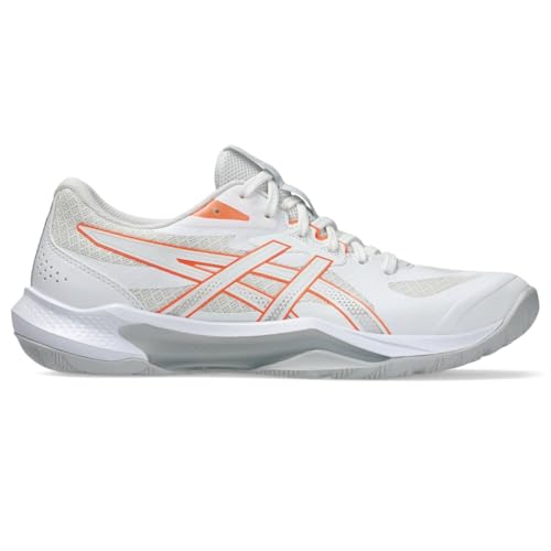 Asics Women's Gel-Tactic 13 Volleyball Shoes, 8.5, White/Vivid Coral