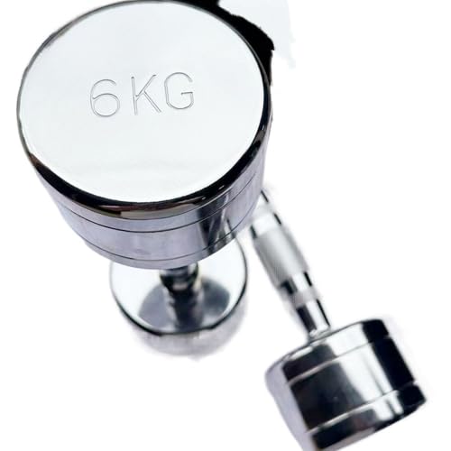 �_���x�� �y�A �Z�b�g�ő̍|1kg/2kg/3kg/4kg/5kg/6kg/7kg/8kg/9kg/10kg ��̐��^ �R���p�N�g ���[�֗��ƒ�p �_���x���Z�b�g �ؗ̓g���[�j���O �؃g�� �X�`�[���� ���L�f�� (6kg*2)