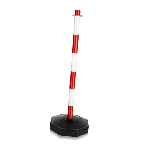 HAWILLOSCH Manufactured for Use Warning Column Red White Stripes Sturdy Traffic Post