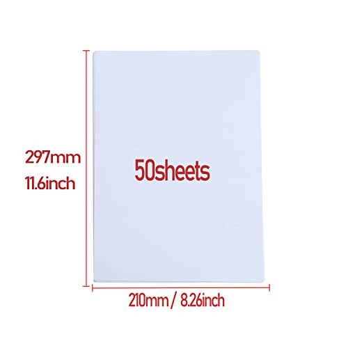Liwute 50Sheets 8X11.5" Two-Sided Glossy Photo Paper For Inkjet Printer Printing, Brochure Paper, Office Supplies, Business Card, Menu, Design Draft Printing Etc (140G-50Sheets) #TOP1