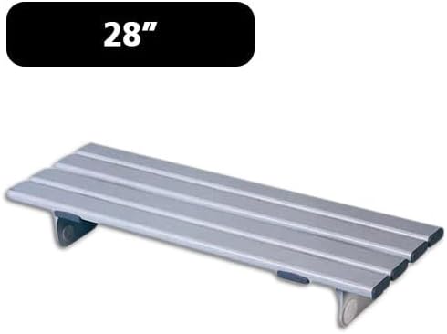 Image indicating the 28 inch length of the bathtub board.