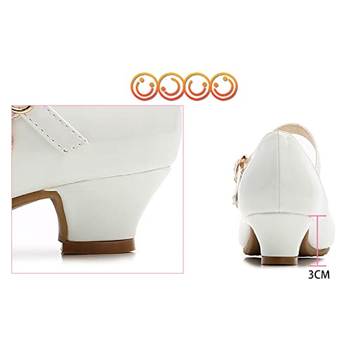 Little Girls Mary Jane Dress Pumps Shoes Princess Ballet Flats Low Heels for School Wedding Party Dress Shoes for Kids4