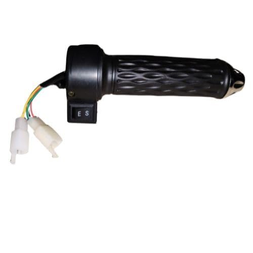 Image of E-Trendo Throttle E /S Button Crome Set For Okinawa Electric Scooter & Other Electric Vehicle | DC 24V 36V 48V 60V 72V Compatible | Eco /Sports Switch