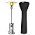 BELLEZE Patio Heater Cover with Zipper, Waterproof High-Density Polyester Double-Side Outdoor Heater Cover, Dustproof,UV-Resistant,Standup Round Universal Design - 87" H x 33.8" D x 20" B (Black)